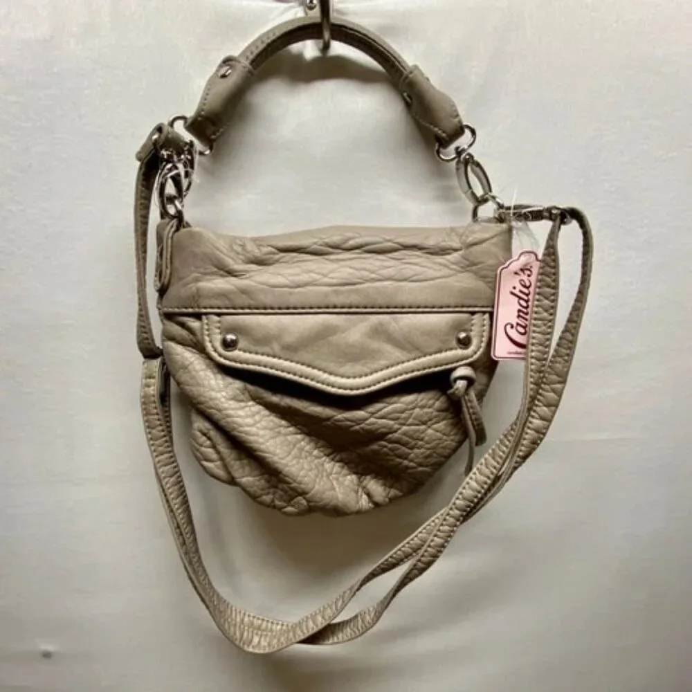 Candies Hand Bag‎ Shoulderbag Purse Grey Leather Khol's NWT